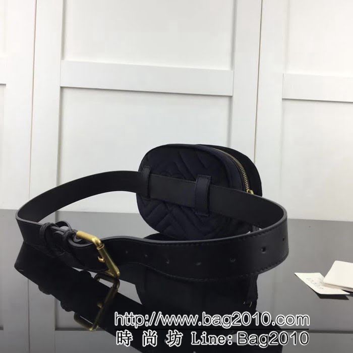 GUCCI古馳頂級原單 新款專櫃品質 實物實拍 476434天鵝絨五角星克色腰包 HY1270